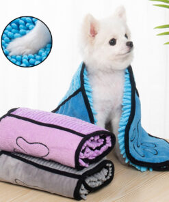 Dogs Cats Towels Super Absorbent Dog Bathrobe Microfiber Bath Towels Quick-Drying Cat Bath Towel For Pets Towel Dog Towels Pet Products