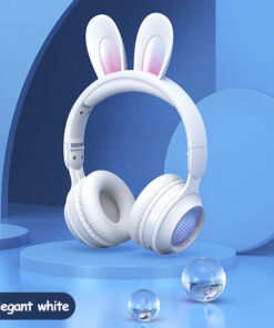 Rabbit Ear Headphones Wireless Luminous Extendable Wheat Headphones