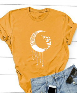 Casual Cartoon Character English Print Women's T-shirt
