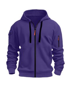 Alternative view of Cross-border Spring And Autumn Men's Sweatshirt Hoodie Zipper Multi-pocket Embroidered Pest Cardigan Sports Casual Sweatshirt