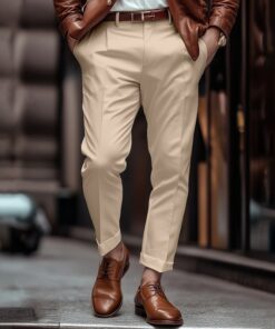 Alternative view of Everyday Straight-leg Casual Business Fashion Suit Pants