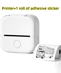 Portable Mini Thermal Label Printer Home Photo Printer Student Wrong Question Printer Bluetooth-compatible Mini Label Printer Price Tag