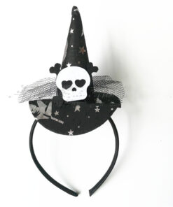 Halloween Witch Headband Spider Skull Witch Hat Decoration Supplies Bat Headdress
