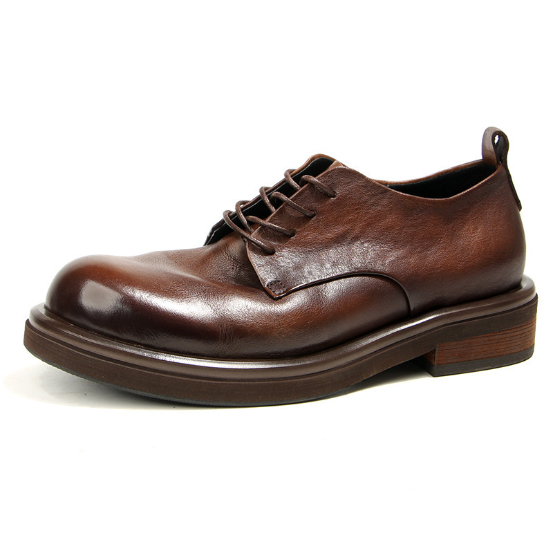 British-style Vintage Leather Shoes For Men - Image 6