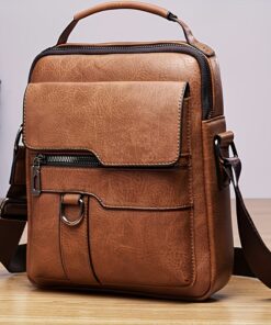 Men's New Shoulder Bag, Crossbody Bag For Men Messenger Bag Handbag, PU Leather Purse Messenger Crossbody Bags Casual New Product With Card Bag, PU Material With Card Holder Wallet