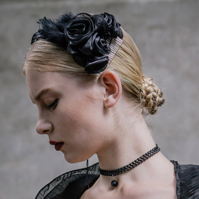 Creative Gothic Women's Flower Hair Clips - Image 2