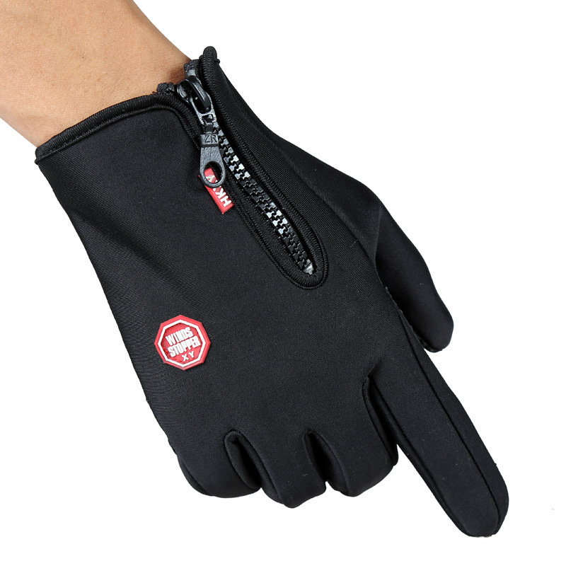 Full Finger Touch Screen Zipper Ski Gloves - Image 2