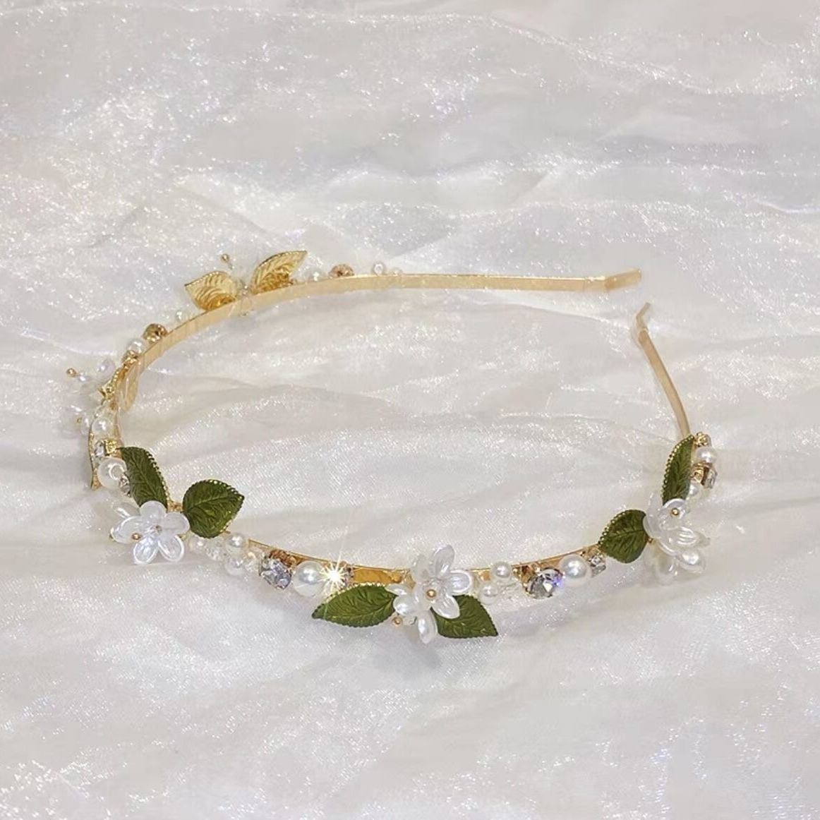 Ladies Go Out With Sweet Pearl Flower Hair Bands – Bild 7