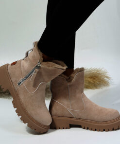 Alternative view of Thick Plush Snow Boots Women Faux Suede Non-slip Winter Shoes
