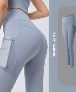 Alternative view of Yoga Pants Women With Pocket Leggings Sport Girl Gym Leggings Women Tummy Control Jogging Tights Female Fitness Pants