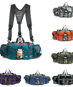 Tactics Waist Bag Men Women Multifunction Waterproof Shoulder Bag Outdoor Camping Hiking Riding Travel Sport Kettle Backpack Bag