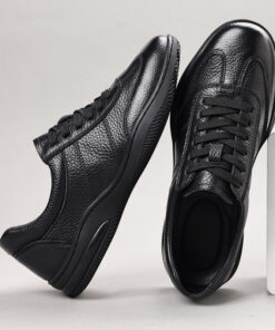 Mens Casual Leather Shoes Breathable Genuine Leather Shoes For Men