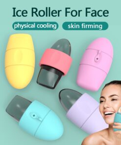 Silicone Ice Face Roller Contour Shrink Pores Remove Dark Circles Massage Skin Beauty Facial Roller For Eyes Neck Skin Care Tool